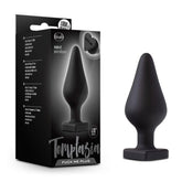 Temptasia Heart-Shaped Butt Plug Black for Intimate Play Black Butt Plugs