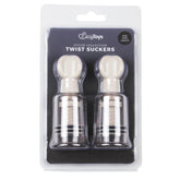 Nipple And Clit Suckers Medium 2 Piece Set Clear Nipple Suckers