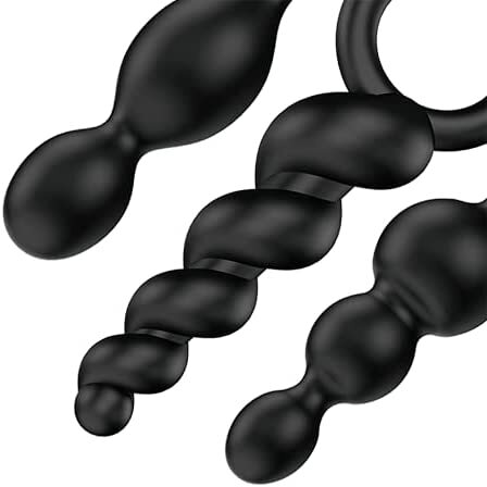 Satisfyer Booty Call Anal Plug Set Of 3 Black Silicone > Anal Range > Butt Plug Kits
