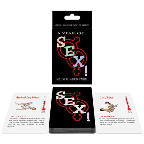 A Year of Sex Card Game – Adult Couples Party Card Game > Novelties > Card Games