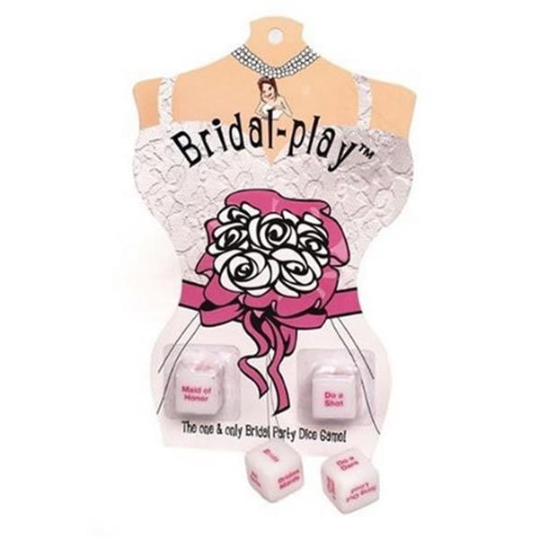 Bridal Play Dice – Game Accessories with Cheeky Prompts and Playful Dares for Bachelorette Party > Novelties > Bachelor & Bachelorette Items