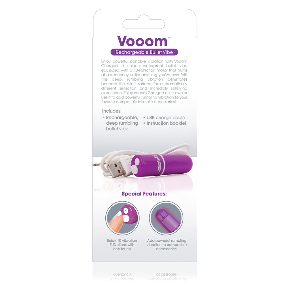 Vooom Bullet – Waterproof 10-Function Portable Bullet Vibrator > Vibrators > Mini Vibrators