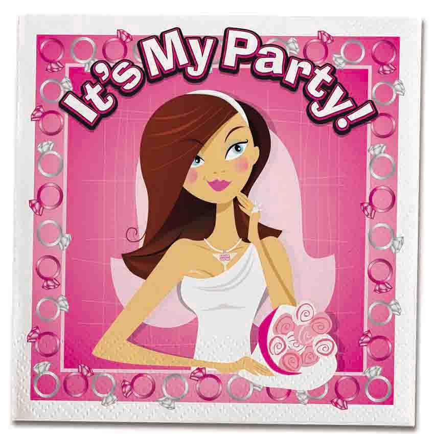 Bride To Be Trivia Napkins – Decorative Wedding-Themed Trivia Party Napkins > Novelties > Bachelor & Bachelorette Items