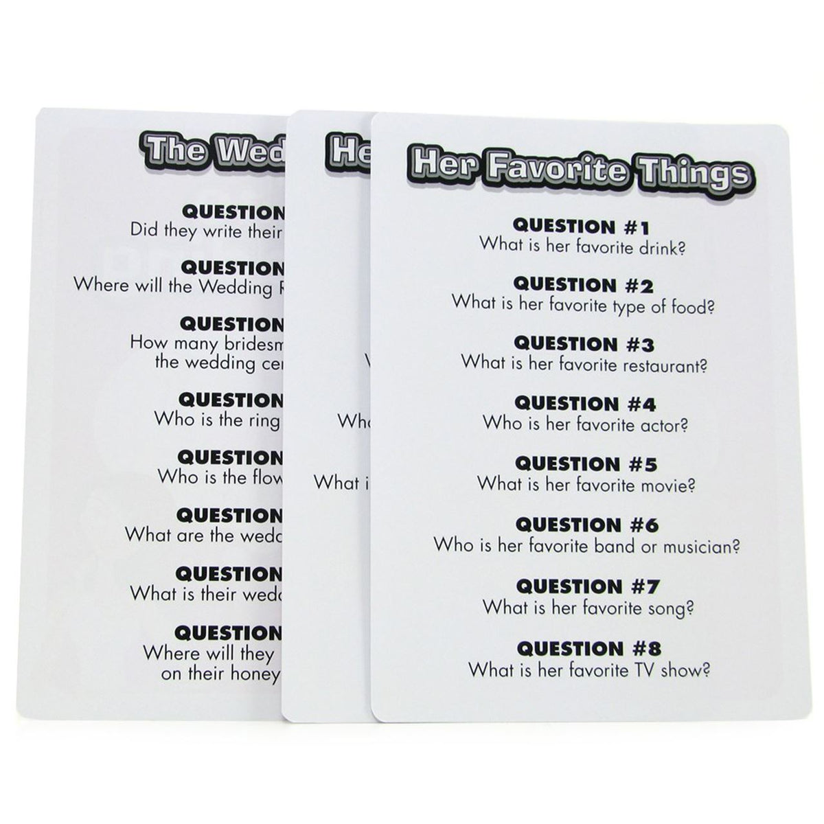 How Well Do You Know The Bride Trivia Game – Party Game > Novelties > Card Games