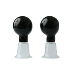 Sex & Mischief Nipple Suckers Set of Two with Black Suction Cups and Clear Clips – Nipple Suckers > Sex Toys > Nipple Suckers