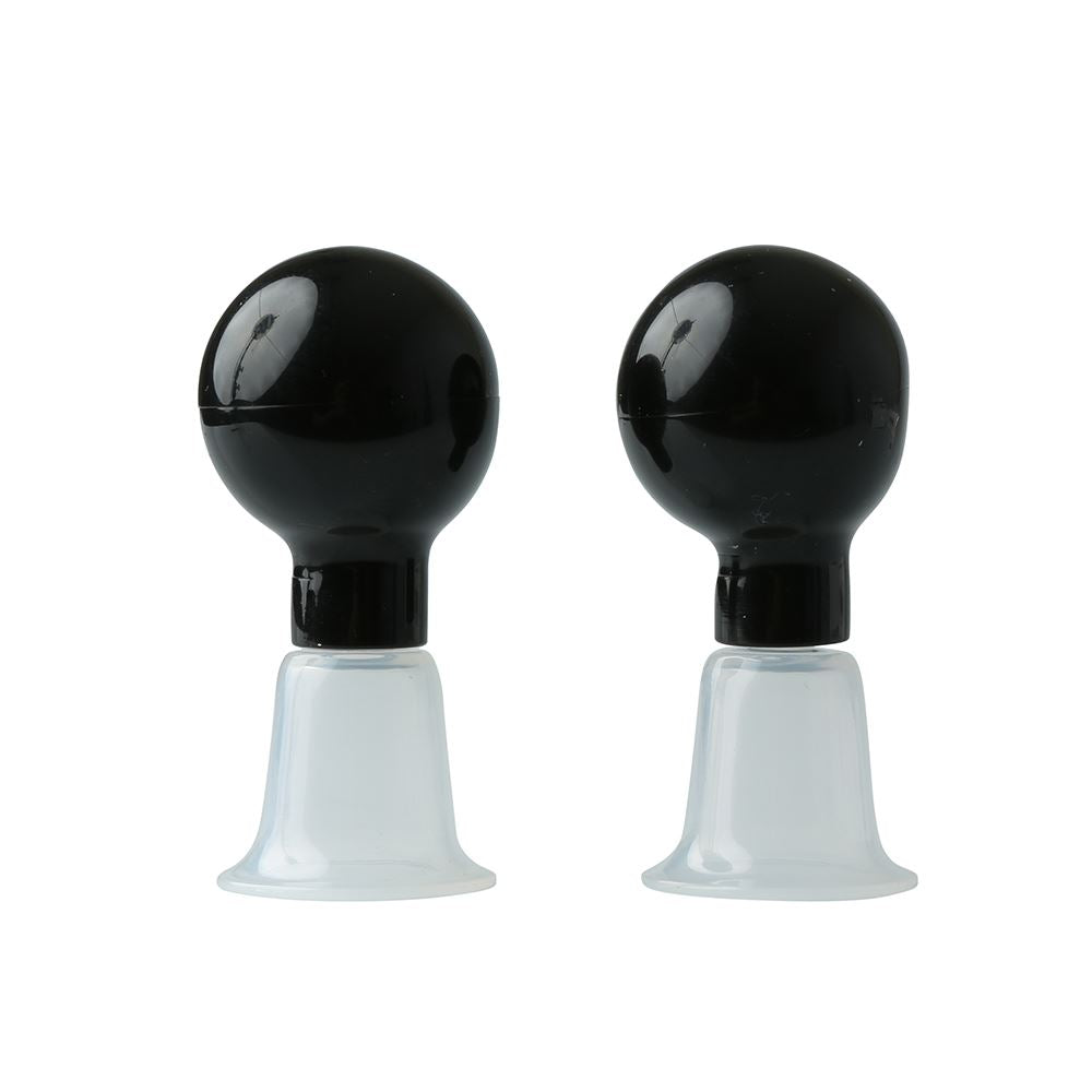 Sex & Mischief Nipple Suckers Set of Two with Black Suction Cups and Clear Clips – Nipple Suckers > Sex Toys > Nipple Suckers