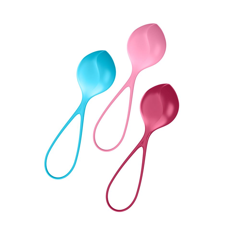 Satisfyer Strengthening Balls Weighted Pelvic Floor Kegel Balls Set of 3 > Sex Toys For Ladies > Kegel Exercise