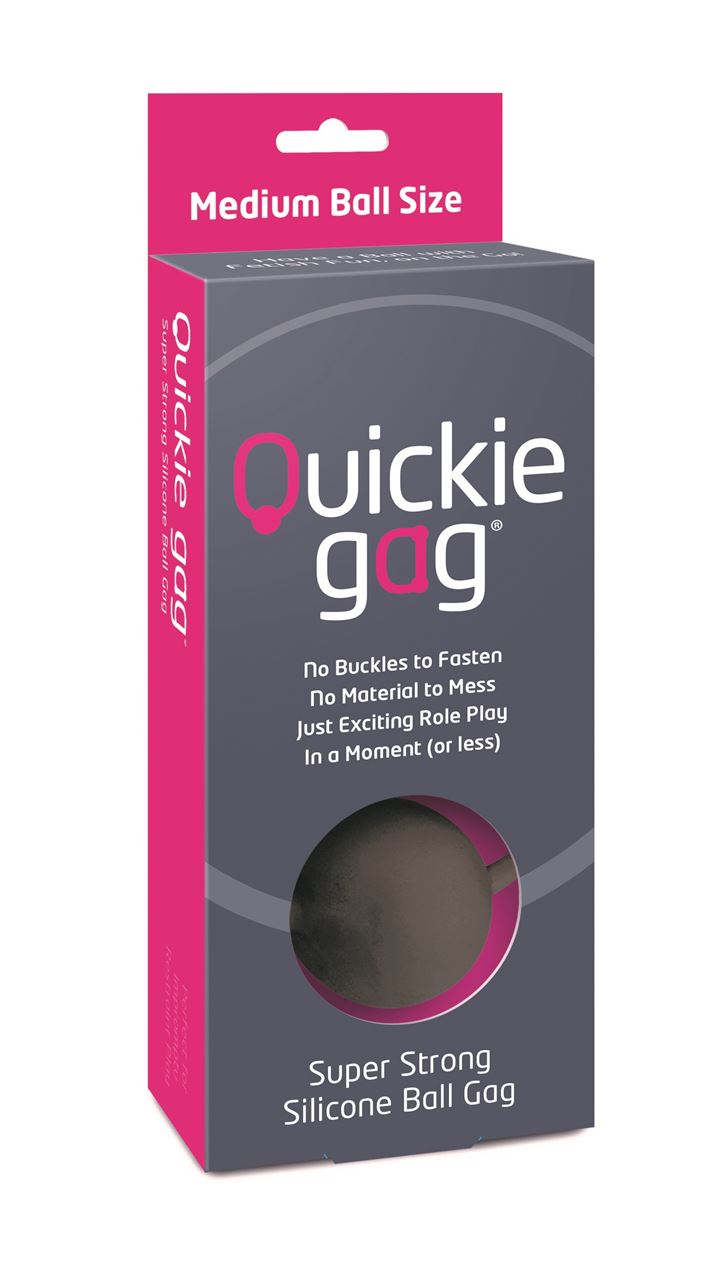 Quickie Gag Medium Ball Silicone Stretch One Size Fits Most Ball Gag > Bondage Gear > Gags and Bits