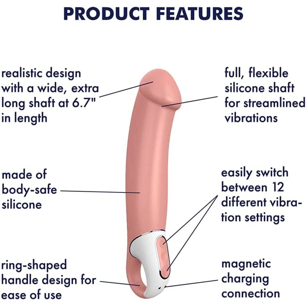 Satisfyer Vibes Master Nature Rechargeable Vibrator > Realistic Dildos and Vibes > Penis Vibrators