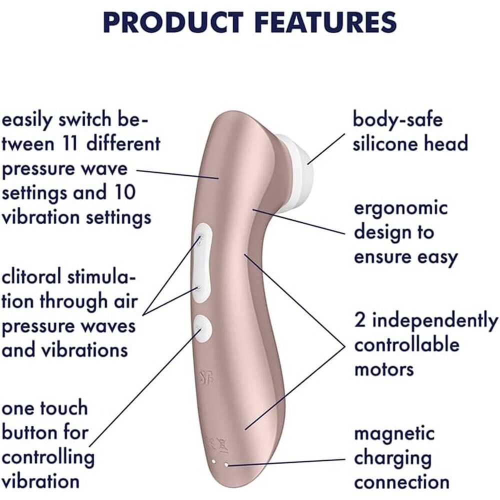 Satisfyer Pro 2 Plus Vibration Clitoral Stimulator Device > Sex Toys For Ladies > Clitoral Vibrators and Stimulators