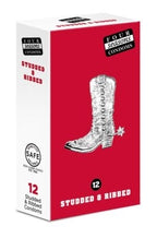 Four Seasons Studs and Ribs Lubricated Condoms Pack of 12 Studded and Ribbed Texture > Essentials > Condoms