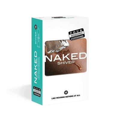 Naked Shiver Ultra Thin Lubricated Condoms 12 Pack Default Title Condoms
