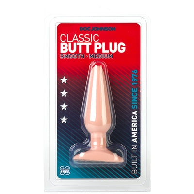 Classic Smooth Butt Plug Medium Flesh Pink > Anal Range > Butt Plugs
