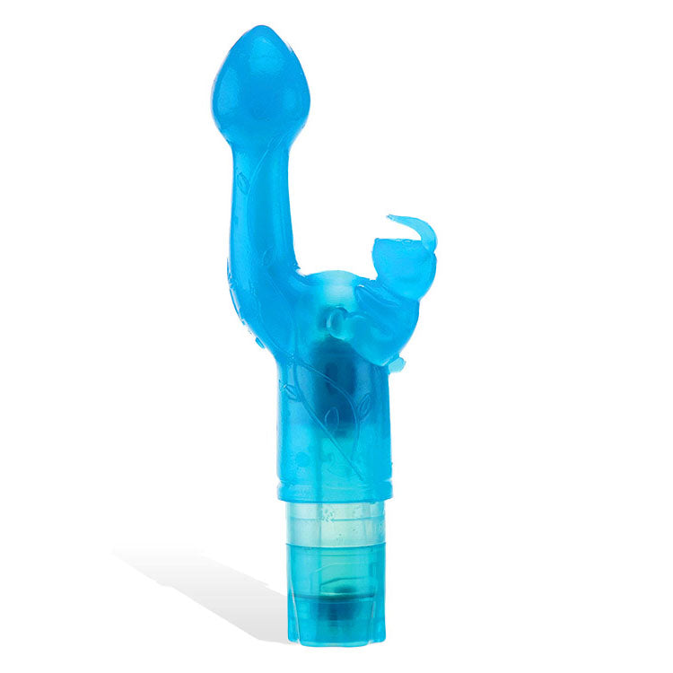 Adam & Eve Bunny Kiss – 17.8 cm Rabbit Vibrator Blue VIBRATORS-RABBIT