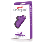 Charged Fing O Rechargeable Mini Finger Vibrator with Vooom Technology Silicone and ABS > Vibrators > Finger Vibrators