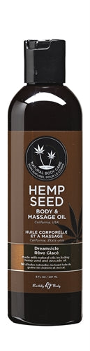 Dreamsicle Hemp Seed Massage and Body Oil Tangerine and Plum Scented 237 ml Default Title > Essentials > Massage Oil