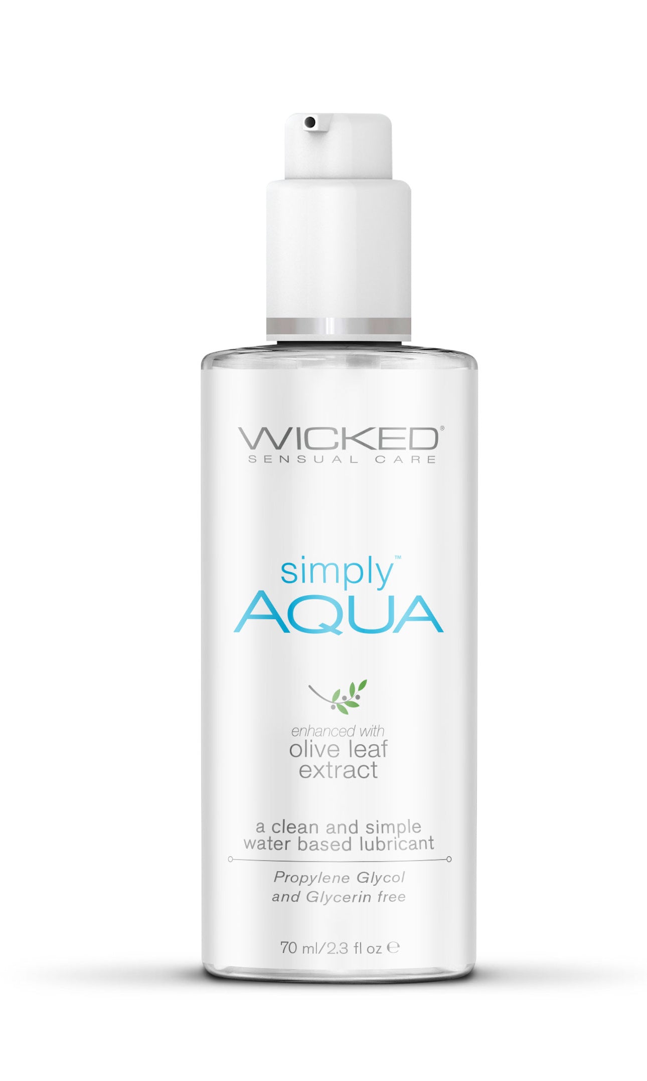 Wicked Simply Aqua Water Based Lubricant 70ml Bottle White > Lube > Water Based