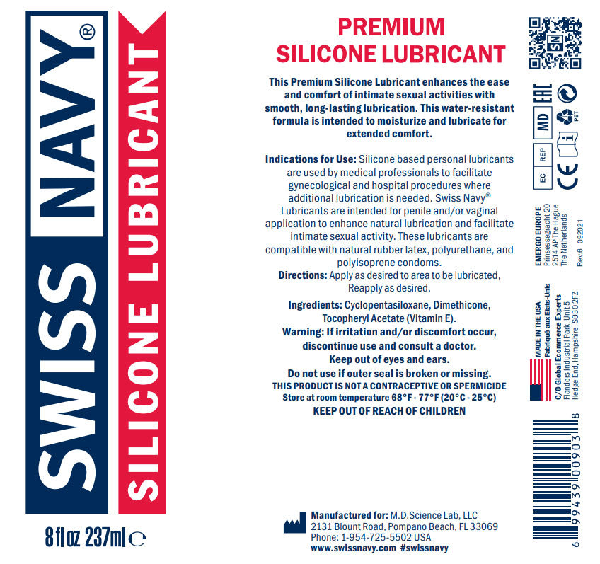 Swiss Navy Silicone Lubricant 2 Ounce > Lube > Silicone