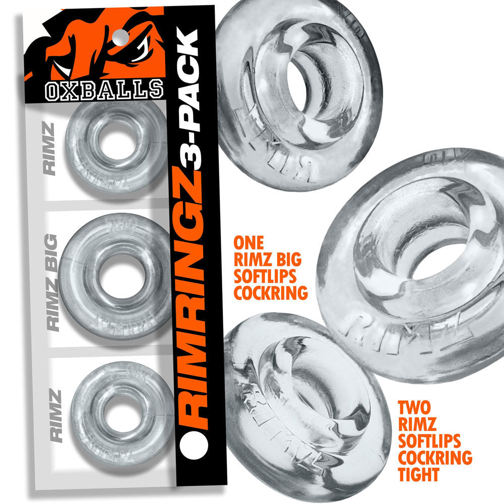 Rimringz Multi Size 3 Pack – Plush Soft Comfort Cockring Set > Cock Ring > Sets
