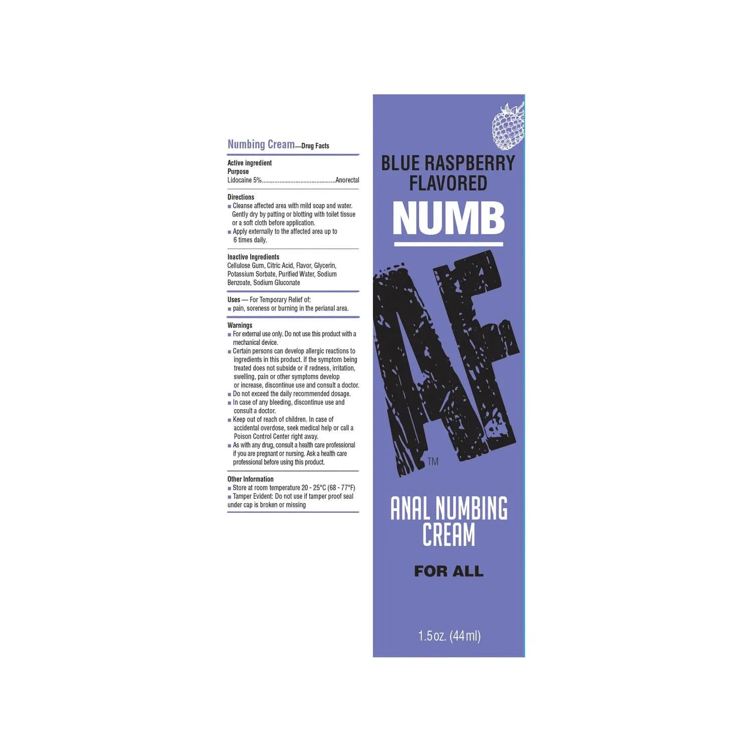 Numb Af Topical Anal Desensitizer Gel - Fast Acting 1.5 Ounce Secondary image