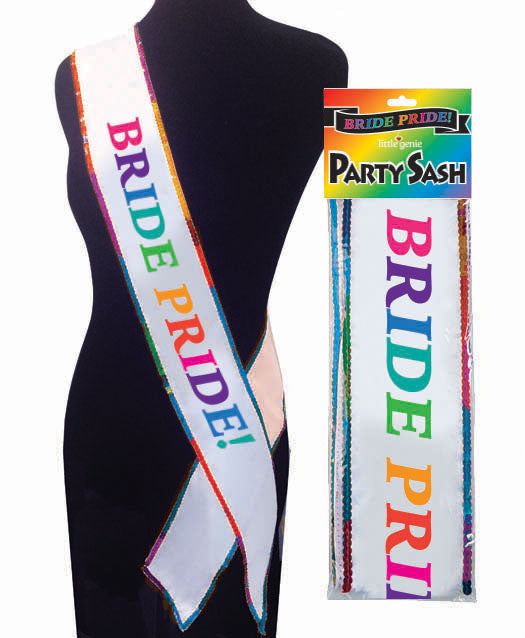 Bride Pride Sash for Hens Party Celebration and Novelty Accessory > Novelties > Party Supplies