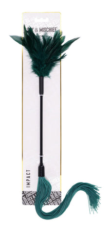 Indica Feather Tickler (Green) – Sensory Dual-Ended Tickler > Bondage Gear > Paddles