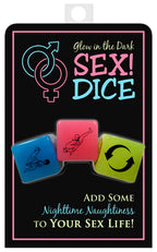 Glow In The Dark Sex Dice Set Multi > Novelties > Games