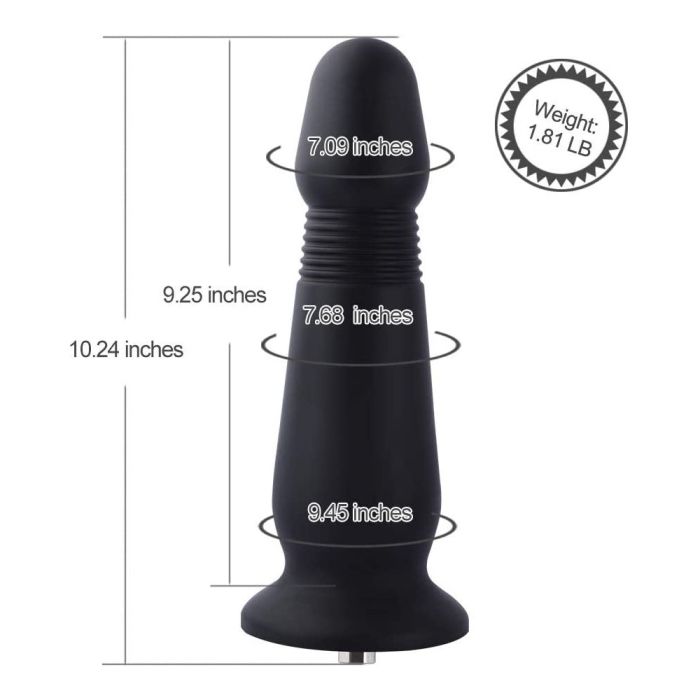 HiSmith - 10.24" Silicone Grenade Anal Plug (KlicLoc)