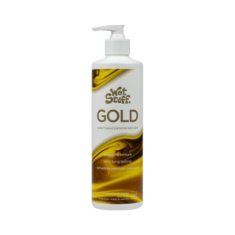 Wet Stuff Gold Pump 550g Premium Lubricant for Extended Pleasure Water Based Lube