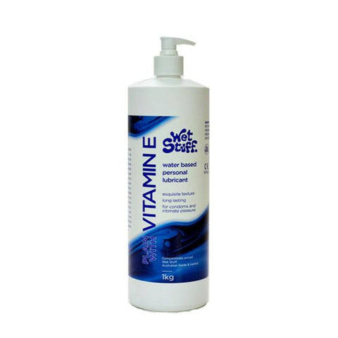Wet Stuff Plain Water-Based Lubricant with Vitamin E Pump 1kg Default Title Water Based Lube