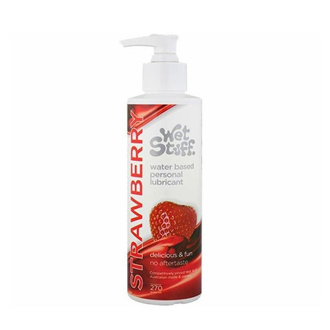 Wet Stuff Strawberry Edible Lubricant Pump 270g Default Title > Lube > Flavoured