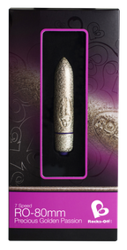 RO-80mm 7 Speed Precious Rose Gold Vibrating Bullet Toy > Vibrators > Mini Vibrators