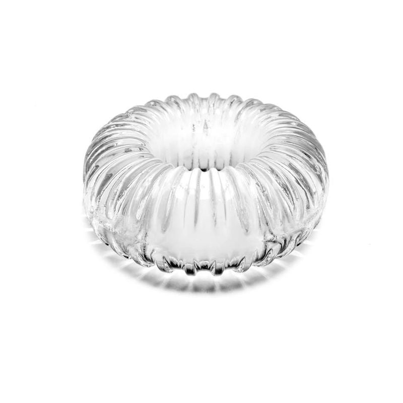 Perfect Fit Ribbed Clear Silicone Cock Ring Stretchy Aid > Sex Toys For Men > Love Rings