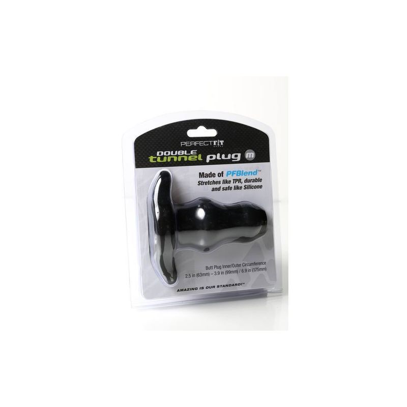 Tunnel Plug Double Medium for Enhanced Versatility and Pleasure Butt Plugs - Hollow