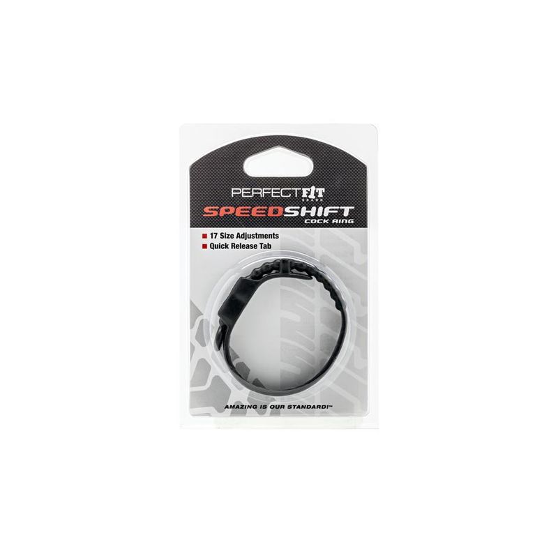 Speed Shift Adjustable Comfort Ring in Black > Cock Ring > Adjustable