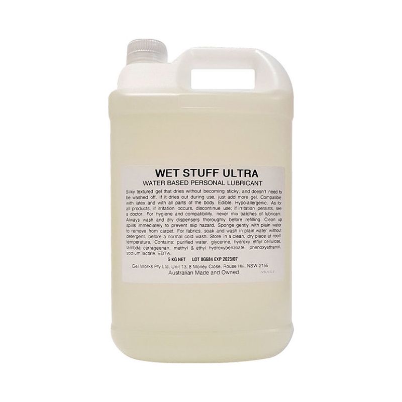 Wet Stuff Ultra – 5kg Water-Based Lubricant Default Title > Lube > Water Based
