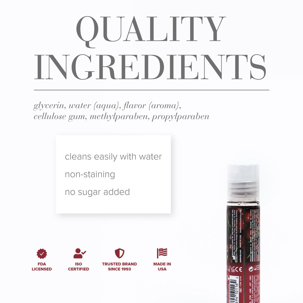 JO H2O Cherry Burst (Cherry) – Flavored Water-Based Lubricant 30 mL Bottle Flavoured Lube