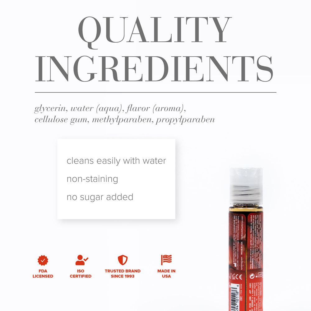 JO H2O Strawberry Kisses (Strawberry) – Flavored Water-Based Lubricant 30ml Flavoured Lube
