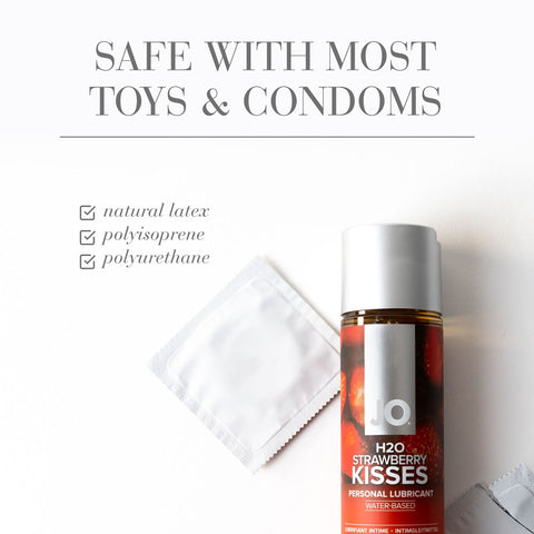 JO H2O Strawberry Kisses (Strawberry) – Flavored Water-Based Lubricant 30ml Flavoured Lube