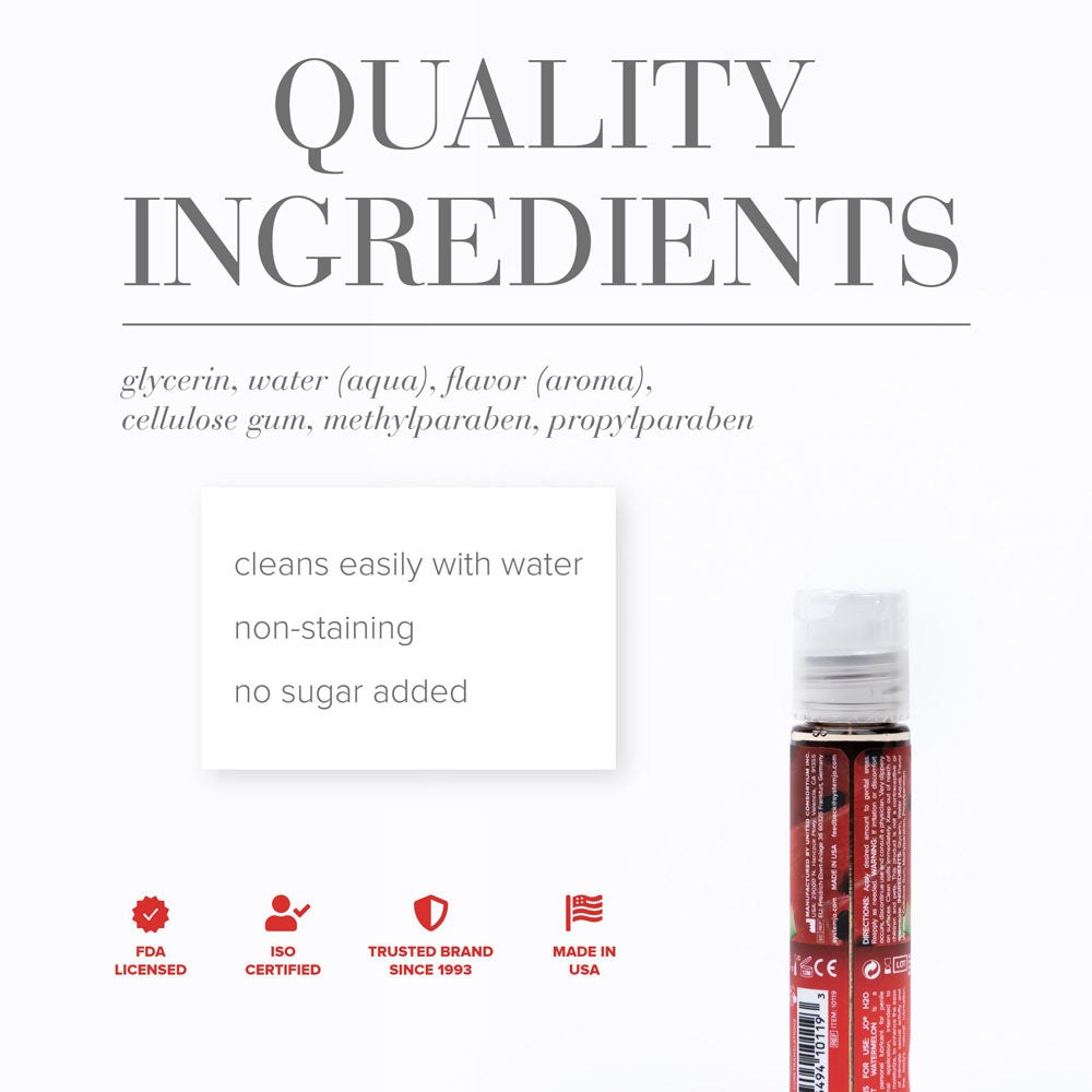 JO H2O Succulent Watermelon (Watermelon Flavored) – Water-Based Lubricant 30ml Flavoured Lube