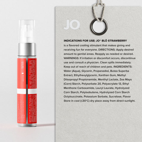 JO Blō Strawberry – Flavored Oral Pleasure Gel 30 ml Bottle > Lube > Oral Gels & Sprays