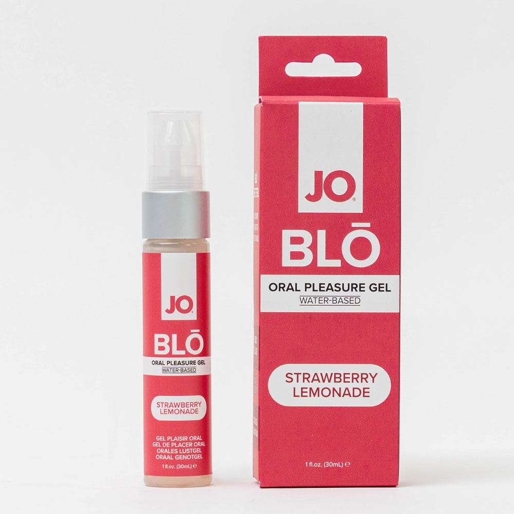 JO Blō Strawberry Lemonade – Flavored Oral Pleasure Gel 30ml Bottle Default Title > Lube > Oral Gels & Sprays Main image