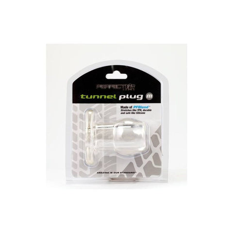 Perfect Fit Tunnel Plug Medium Clear Butt Plugs - Hollow