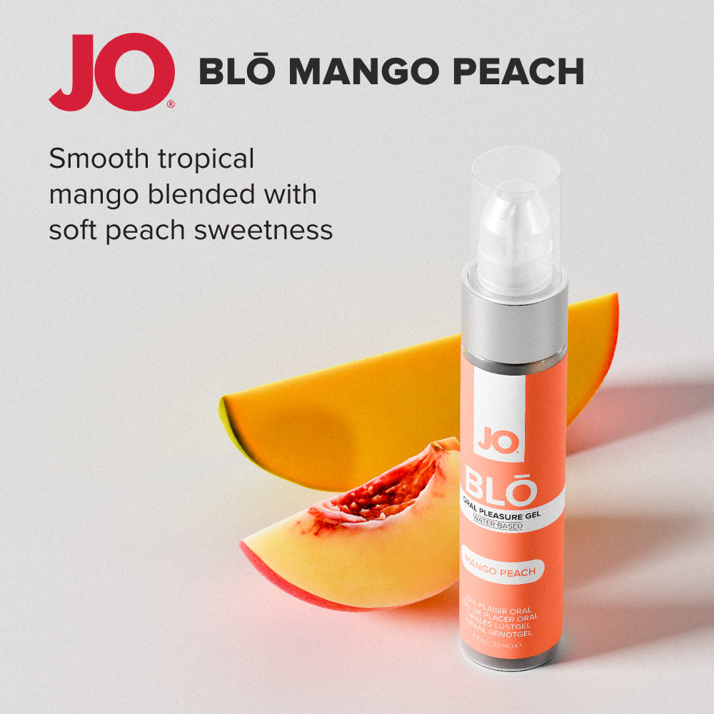 JO Blō Mango Peach – Flavoured Oral Pleasure Gel 30 ml Bottle Secondary image