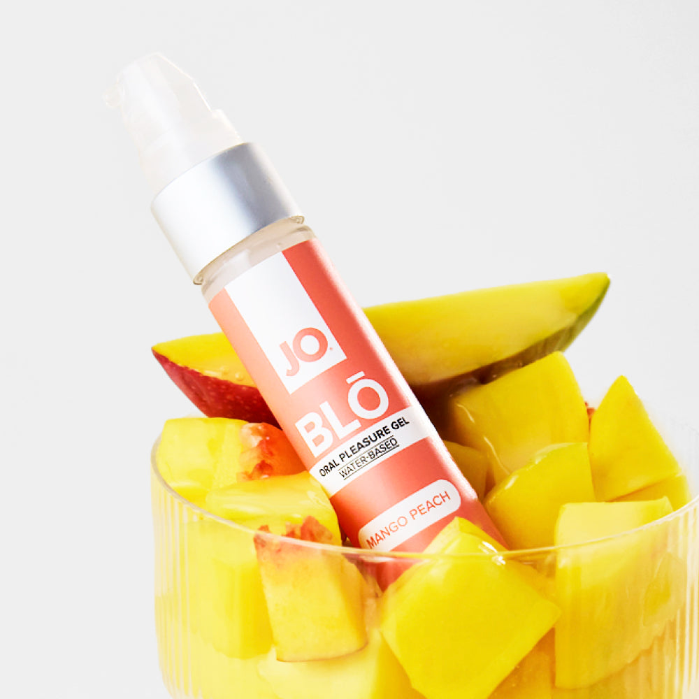 JO Blō Mango Peach – Flavoured Oral Pleasure Gel 30 ml Bottle > Lube > Oral Gels & Sprays