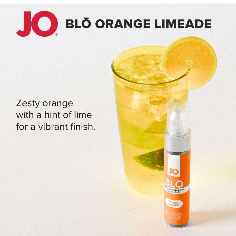 JO Blō Orange Limeade – Flavoured Oral Pleasure Gel 30ml Bottle Secondary image