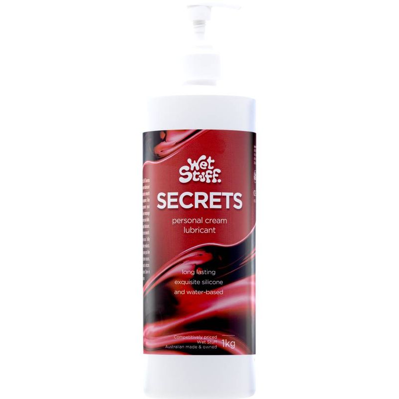 Wet Stuff Secrets – Silicone-Based Lotion Lubricant for Condom Use 1kg > Lube > Silicone