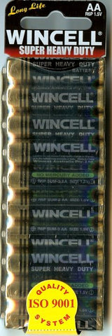 Wincell AA Super Heavy Duty Batteries 10 Pack for Reliable Power Default Title Batteries