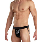 Male Power Jock Wet Look Underwear Black Large Extra Large > Clothes > Jockstraps