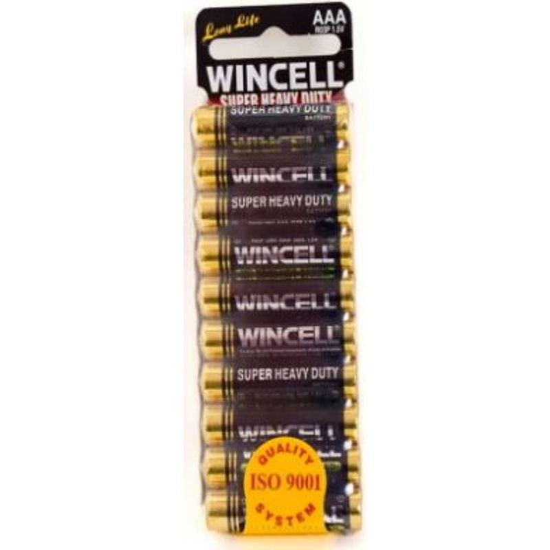 Wincell Super Heavy Duty AAA Batteries Shrink 10-Pack Default Title > Essentials > Batteries Main image